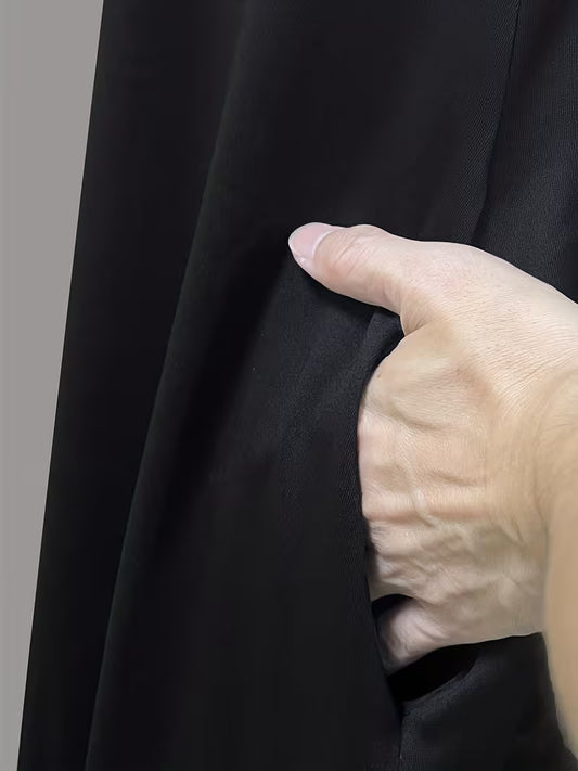 CELOR - Low Cut Round Neck Suspender Skirt