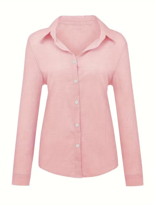 CELOR -Lapel Long Sleeve Women's Shirt