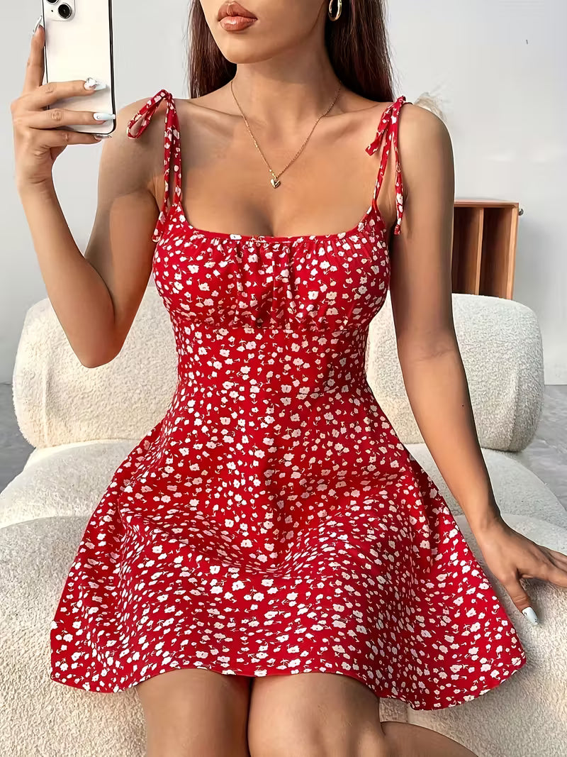 CELOR - Cinched-Waist Vacation Dress